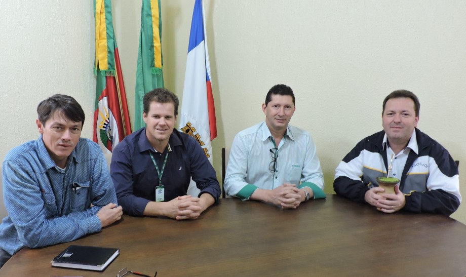 Reunião com o prefeito Gilberto Hammes